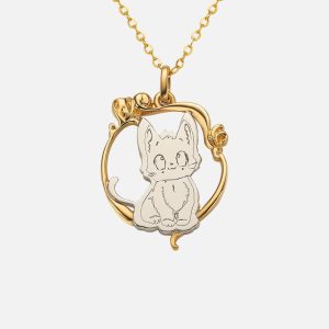For Pet Lovers – Custom 18K Gold Necklace